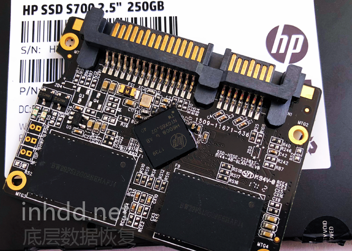 HP250G固态硬盘SM2258XT不认盘数据恢复成功
