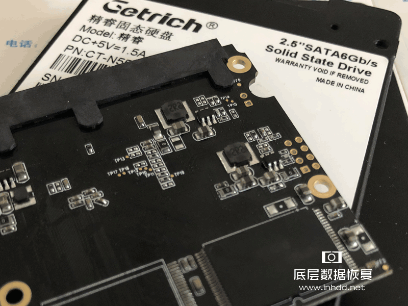 Getrich精睿固态硬盘数据恢复 SM2258XT主控通电无反应SSD数据恢复